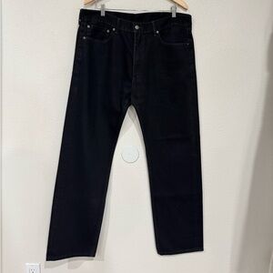 Levi's 505 Black Denim Jeans size 38x32